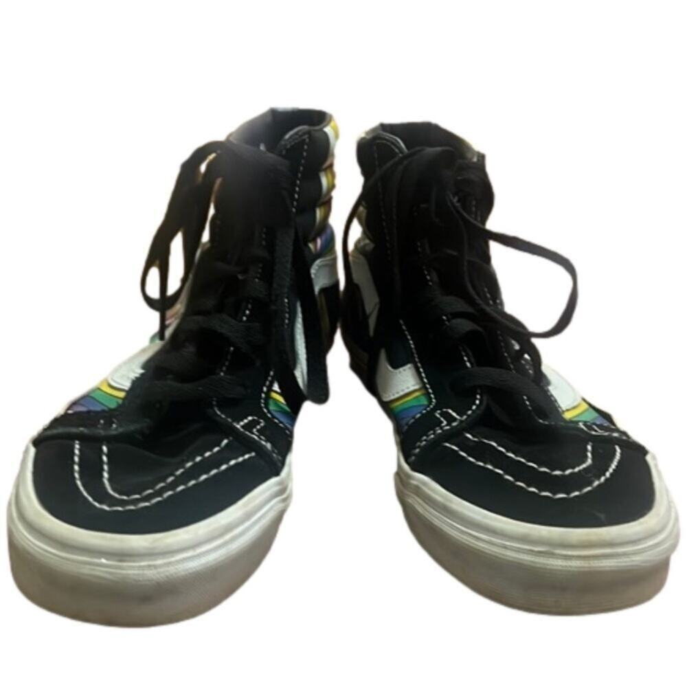 VANS SKATEBOARD SK8 HI RAINBOW SNEAKERS SIZE 7.5 W 6.0 M